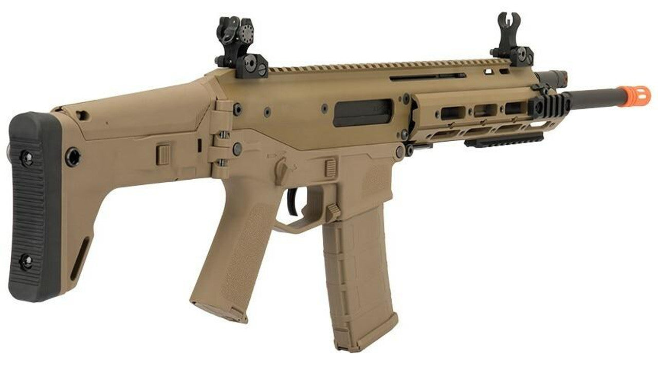 WE Tech MSK Open Bolt Gas Blowback Airsoft Rifle, Tan - right side view