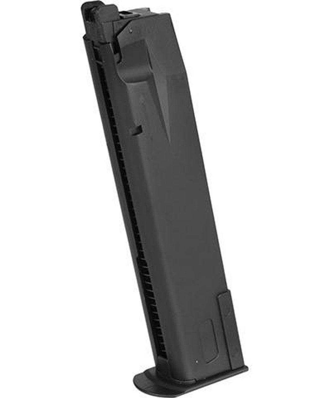 WE Tech P-Virus Two-Tone Gas Blowback Airsoft Pistol, Black and Silver View of Magazine