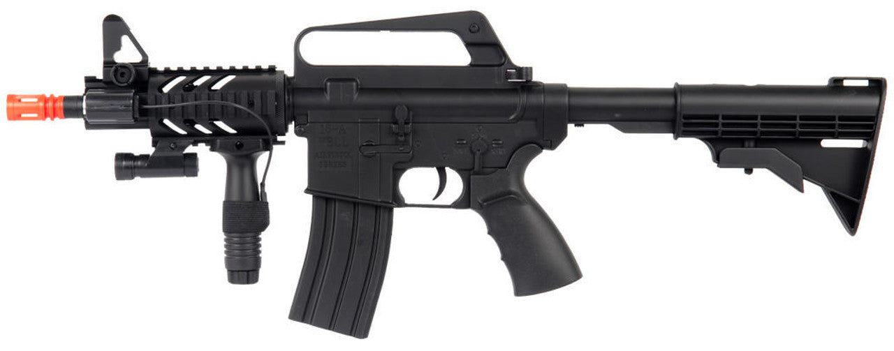 Well M16A5 CQB Spring Airsoft Rifle - Black | Tactical Entry-Level Rifle