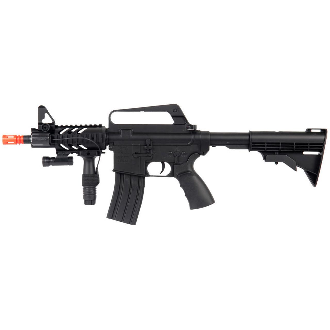 Well M16A5 CQB Spring Airsoft Rifle - Black | Tactical Entry-Level Rifle