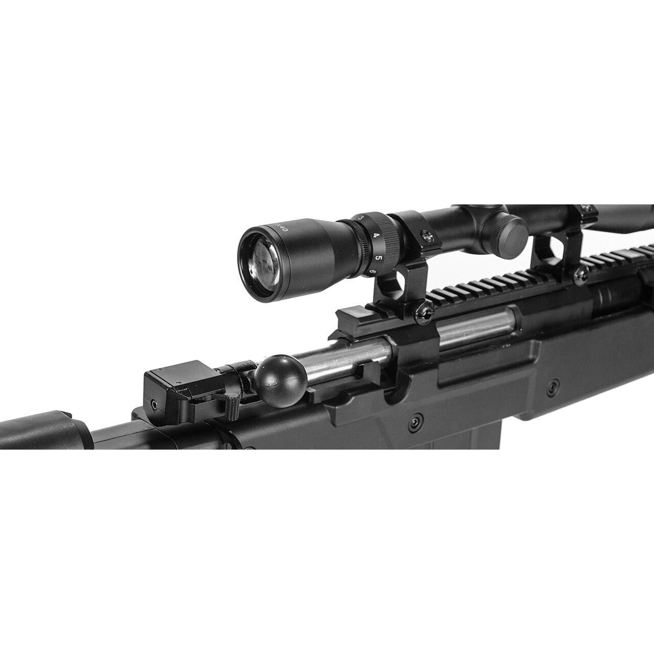 Well Bolt Action Sniper Rifle Bolt and Scope view