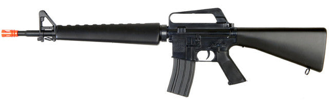 WellFire M16A1 Tactical Carbine Spring Airsoft Rifle in Black