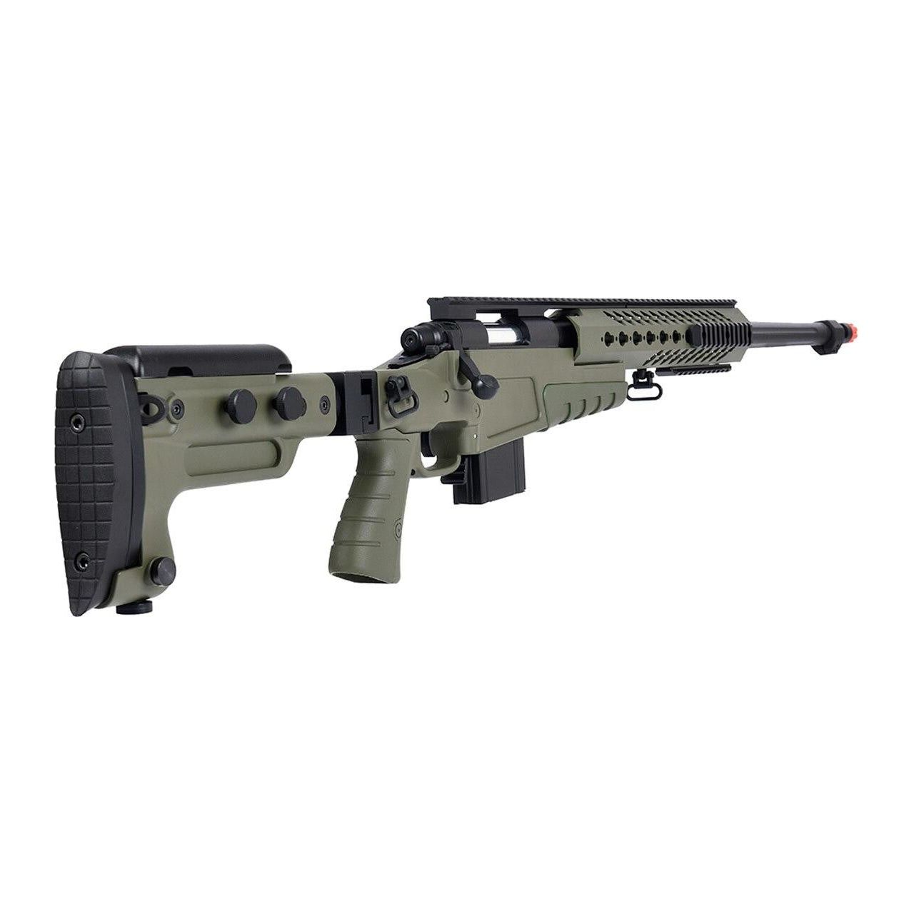 WellFire MB4418-3 Bolt Action Airsoft Sniper Rifle rear view