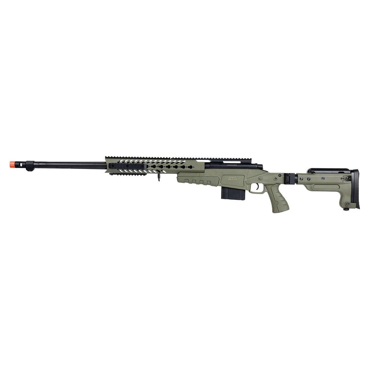 WellFire MB4418-3 Bolt Action Airsoft Sniper Rifle OD Green