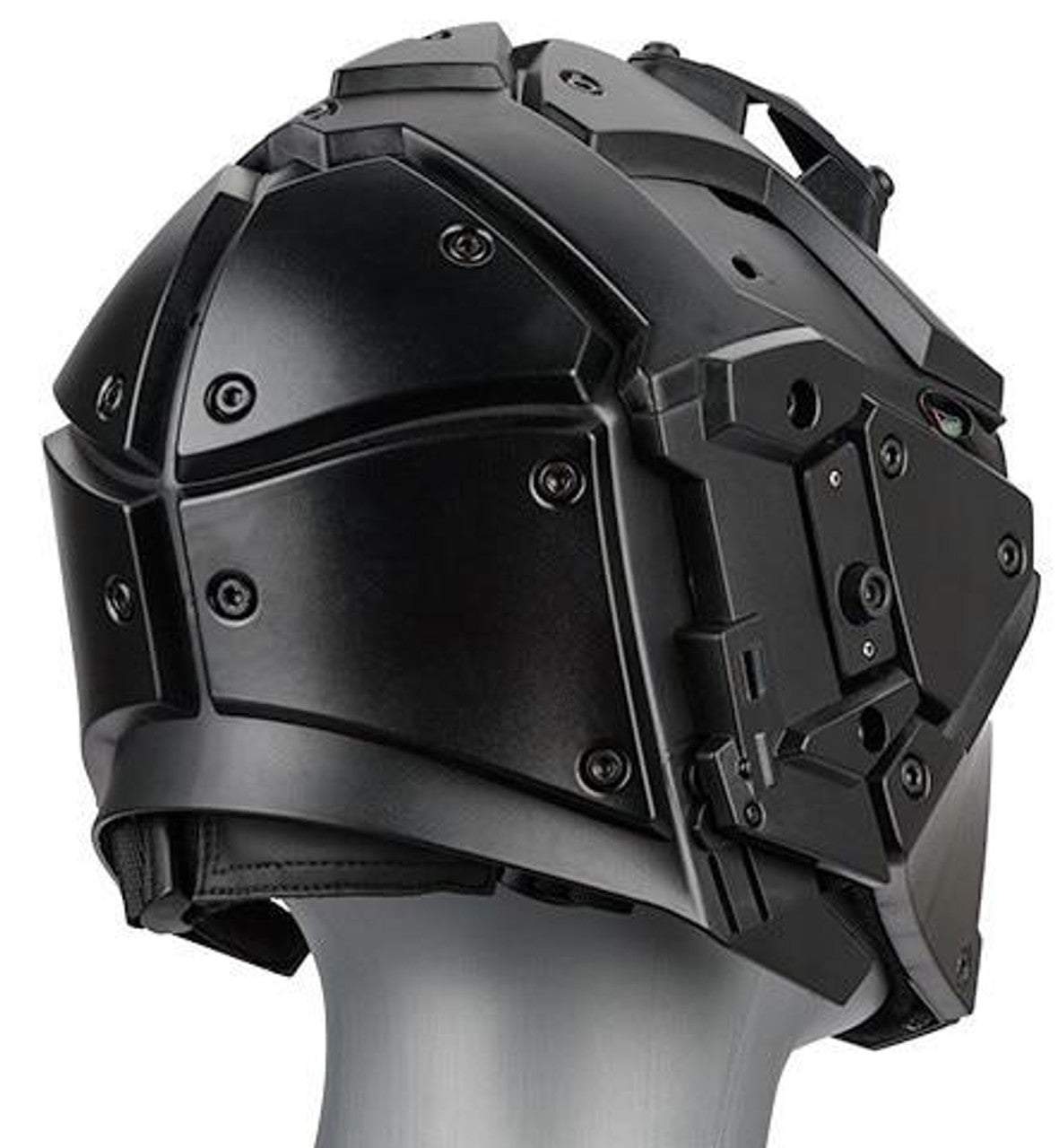 WoSport Tactical Helmet with NVG Shroud and Transfer Base (Black) - Durable Airsoft Gear