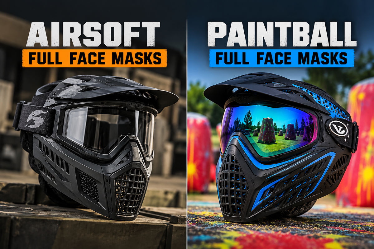 Full Face Masks – Airsoft & Paintball Protection