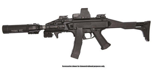 KWA AKG-KCR Full Metal Gas Blowback Airsoft Rifle in black, with realistic design and durable construction.