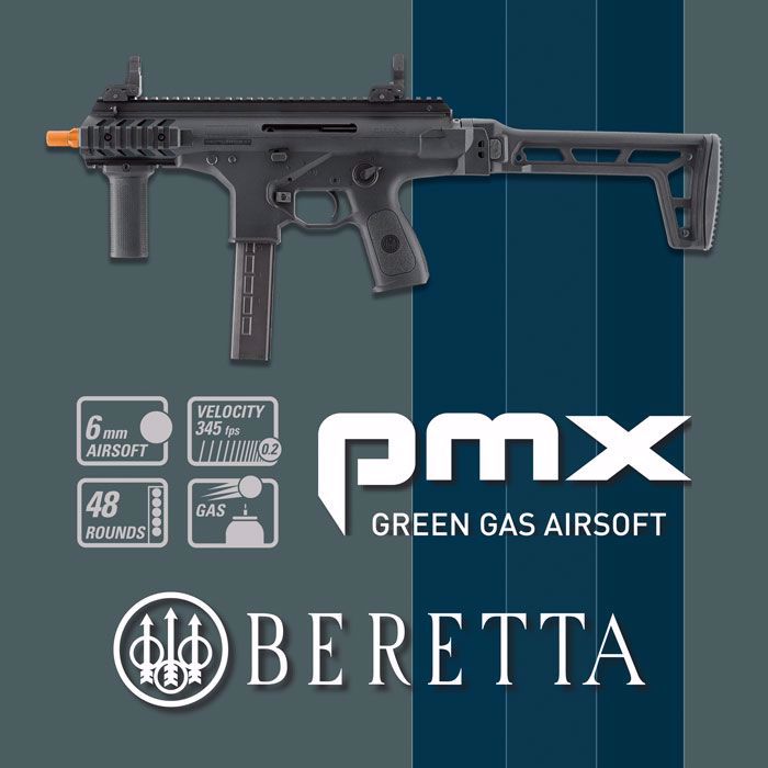 Umarex Beretta PMX GBB SMG (KWA)-BLK