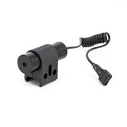left angel of Valken Red Laser compact tactical designator with remote pressure switch and molded rail mount.