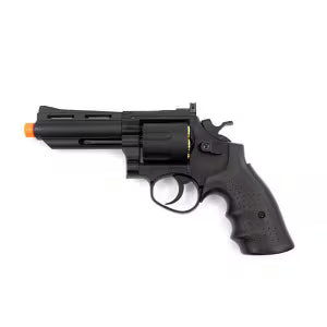 Valken Infinity 357 revolver being held to show scale and ergonomic grip