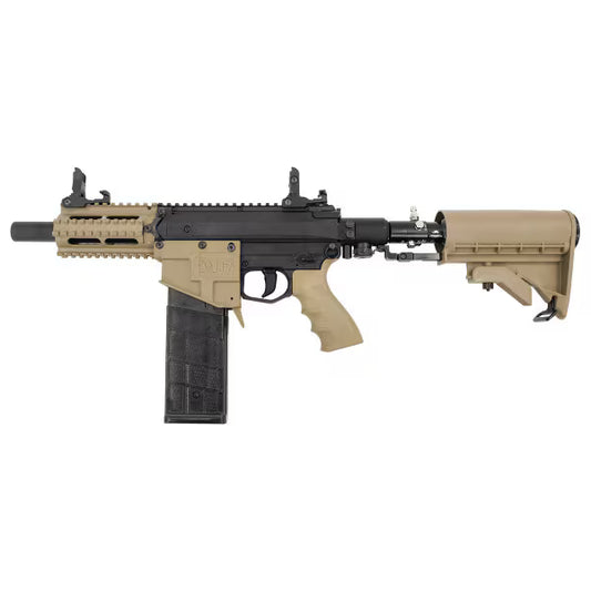 Left side view of the Valken M17 .68 Cal Magfed Paintball Marker – Semi/Full Auto HPA Rifle