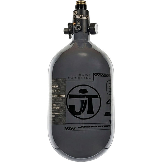 JT Ultra Light 68ci Tank w/ FLO Pro Reg - Grey with Black JT logo