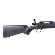 Detailed view of HFC sniper rifle bolt action mechanism and CO2-powered receiver