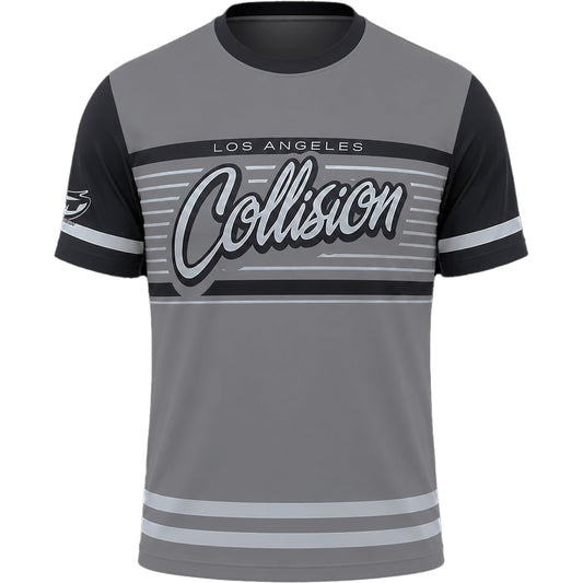 JT Stretchy Soft T Shirt - Collision - Black / Grey