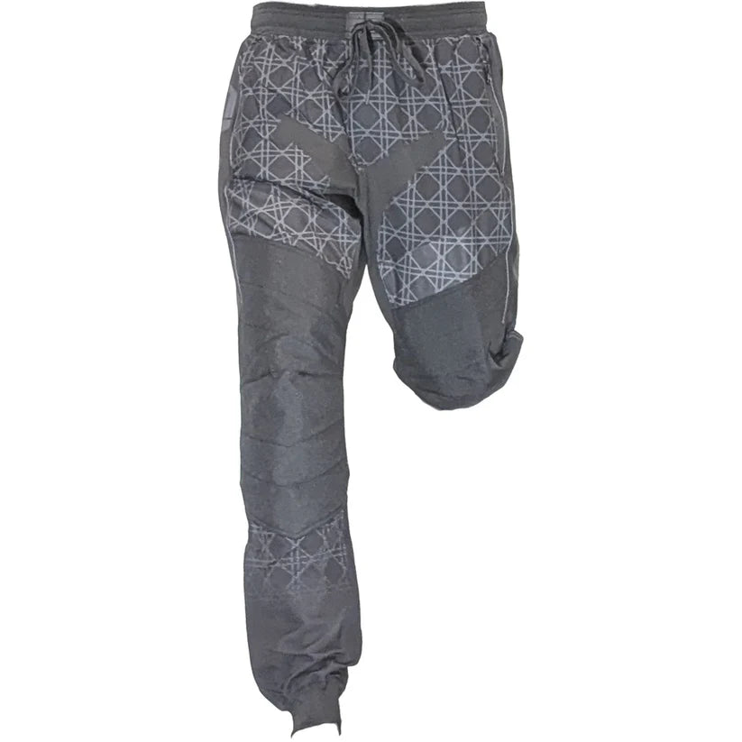 Empire Pro Jogger All Over Black Grey front view with left knee bent