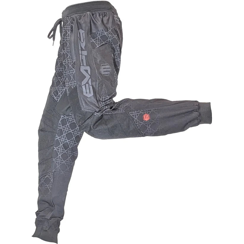 Empire Pro Jogger All Over Black Grey left side view with Empire printed on the left side