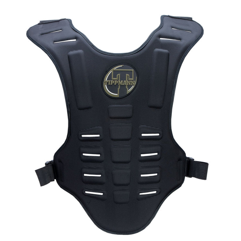 Tippmann molded chest protector with chest and back impact protection