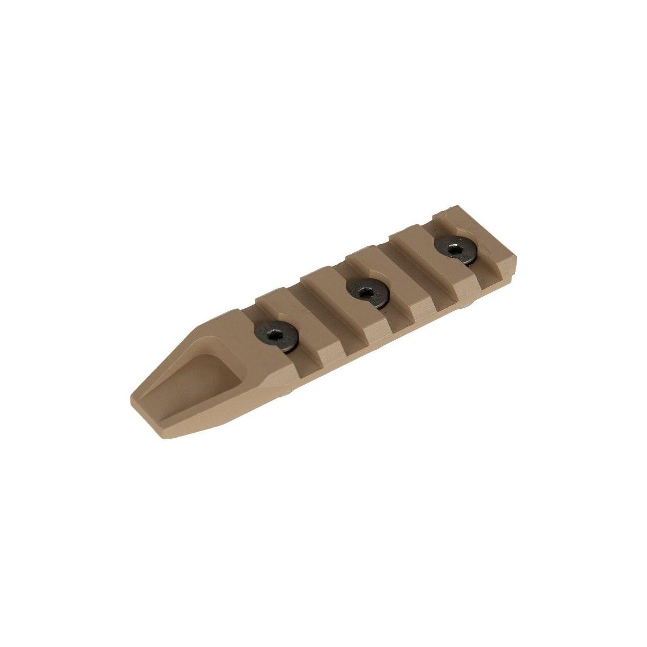 5 Slot Metal Keymod Rail Section, Tan