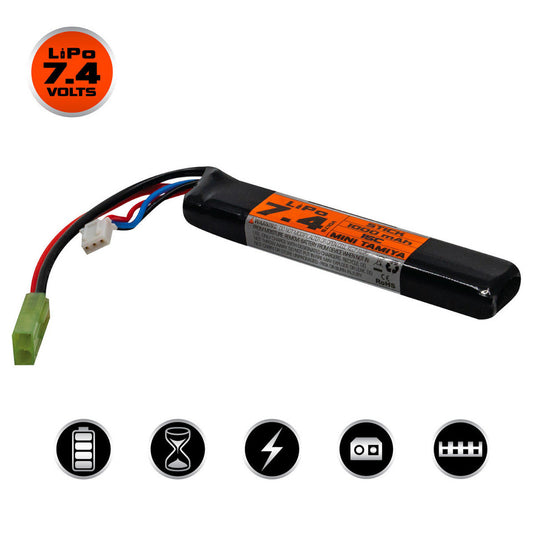 Valken LiPo 7.4v 1000mAh 15C/30C Stick Airsoft Battery (Small Tamiya)