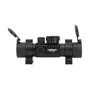 Valken 1x30 Multi-Reticle Red Dot Sight left side view with Valken logo