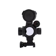 Valken 1x35 Multi-Reticle Red/Green Red Dot Sight (3 MOA) – Matte Black front side view