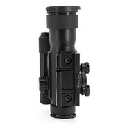 Valken 1x35 Multi-Reticle Red/Green Red Dot Sight (3 MOA) – Matte Black back side view of mounting rail