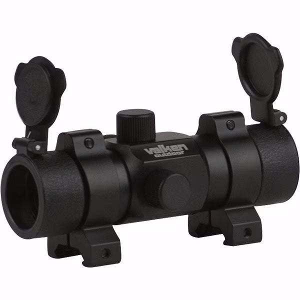 Valken 1x30ST airsoft red dot sight with flip-up lens covers