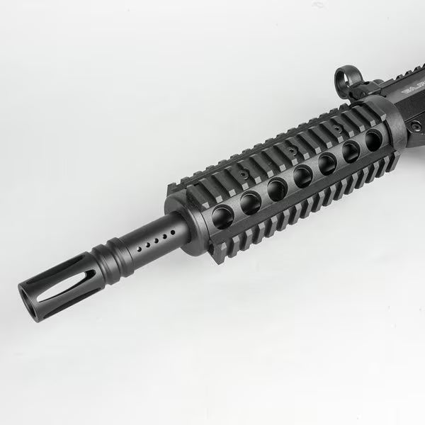 Valken SW-1 Blackhawk Whiskey Rig Paintball Marker muzzle and picatinny rail