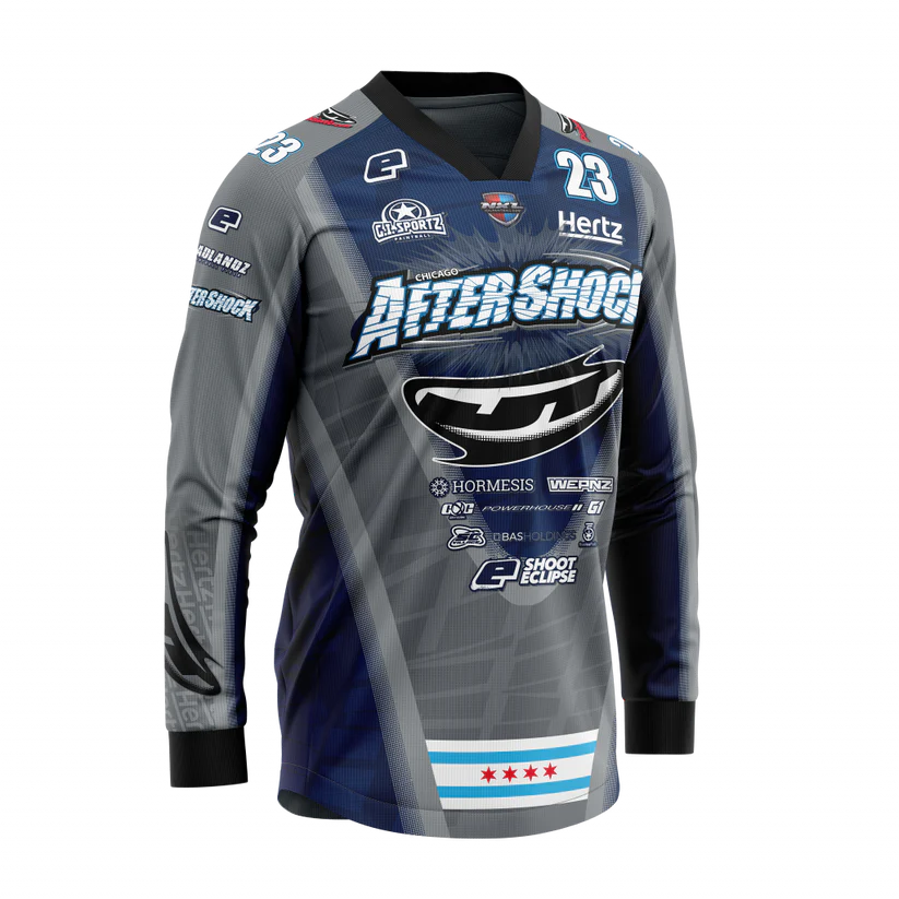 Aftershock Pro Odyssey Jersey in Navy by JT USA – Performance Paintball Jersey