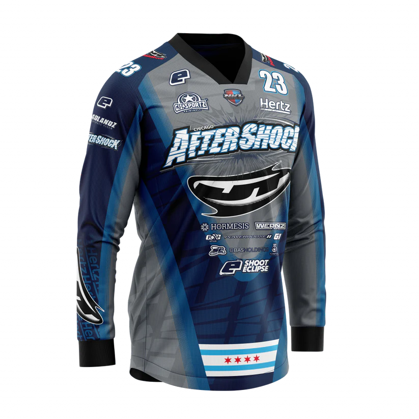 JT Odyssey Pro Series Paintball Jersey Gray – Front View