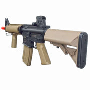 Air Raid AR6BB Airsoft AEG Rifle Kit Full Metal Gears - Tan left angel view of the rifle