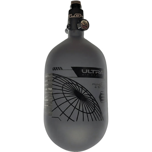 Empire Ultra Light Tank With FLO PRO - 68ci - Gray Tank with Black Logo