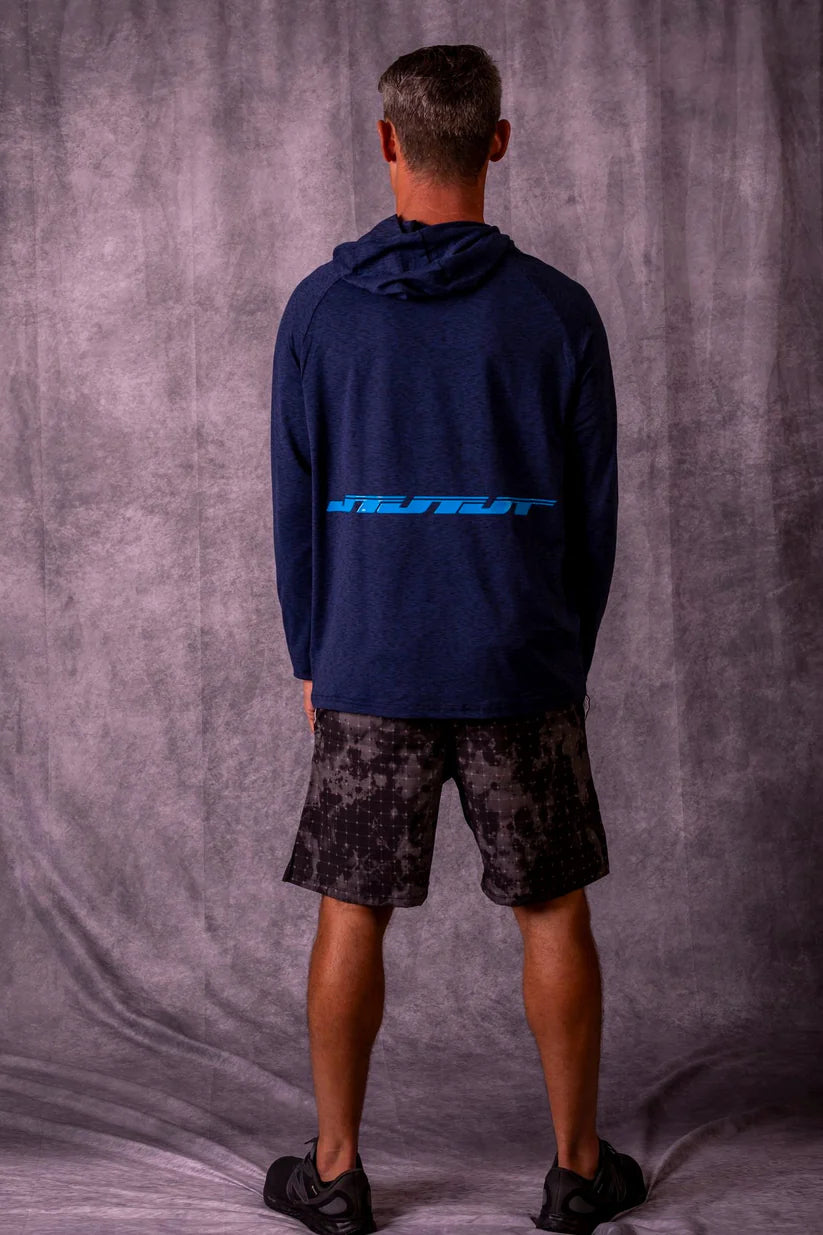 JT Venture Breeze Hoodie Admiral Blue back view