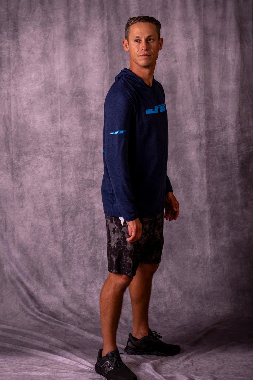 JT Venture Breeze Hoodie Admiral Blue left side view