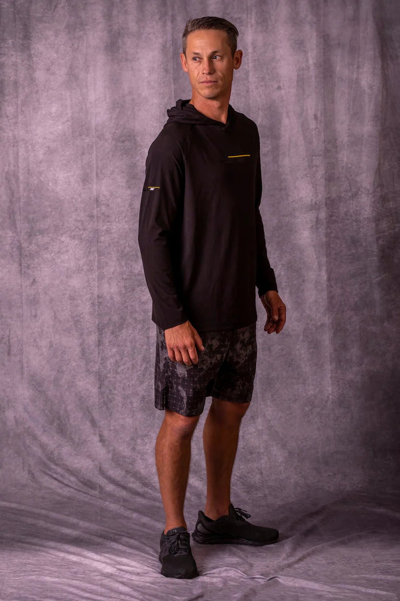 JT Venture Light Breeze Hoodie - Raven - Grey left side view