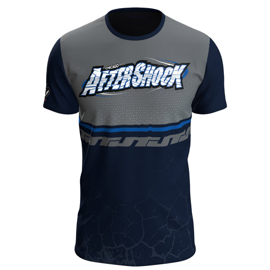 JT Stretchy Soft T Shirt - Team Aftershock Blue/Grey