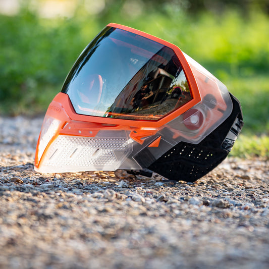 Empire EVS Crystal Clear / Orange w/ Black Chrome Lens