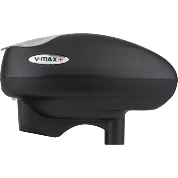 Valken V-MAX Plus .68 Cal Electronic Paintball Hopper – Black, 220 Round Capacity

