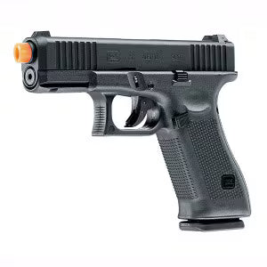 Umarex GLOCK G45 Gen5 GBB Airsoft Pistol side profile showing full-metal slide and Gen5 grip texture