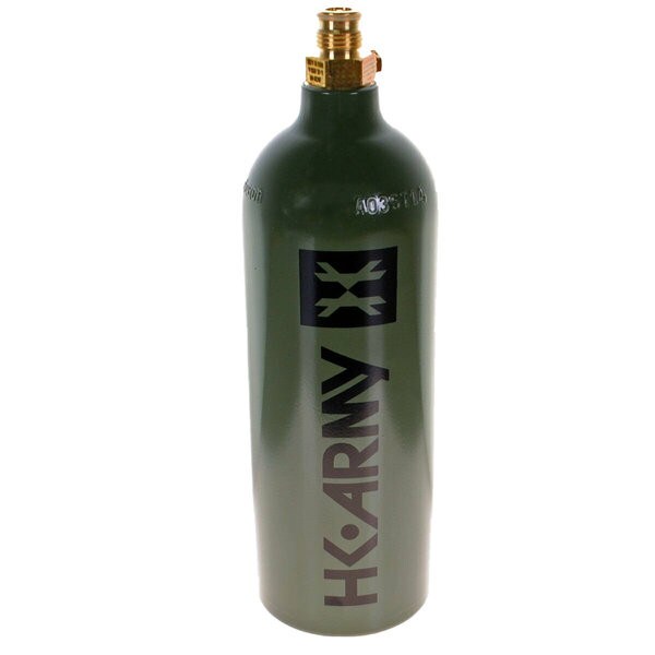 HK Army 20oz CO₂ Paintball Tank – Black, Red, Blue, Olive | Aluminum | DOT/TC Certified