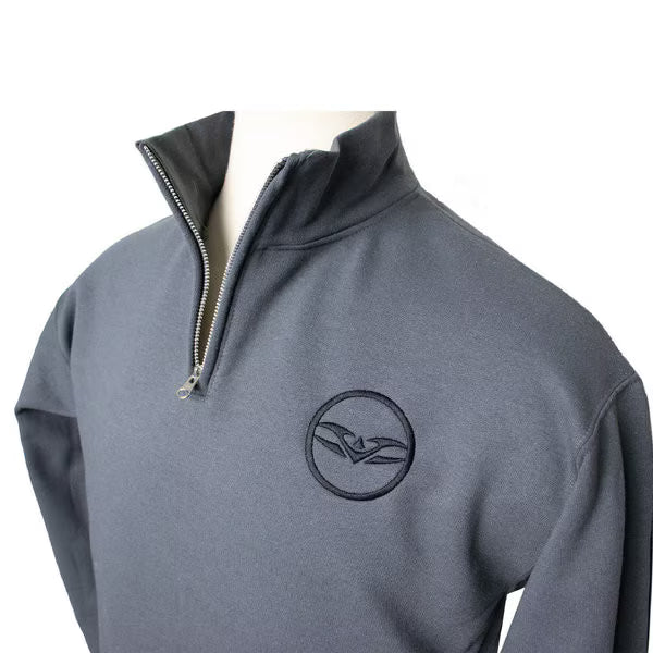Pullover - Valken Circle 1/3 Zip with open zipper and Valken logo on the right