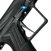 Eclipse Etha3 paintball marker close-up of aluminum adjustable blade trigger