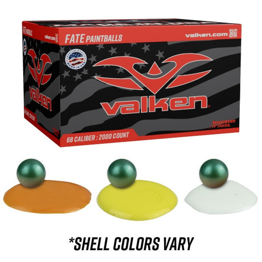 Valken Fate .68 Cal Paintballs – 2,000round case