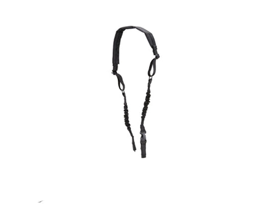 Lancer Tactical Foam Padded Single Point Sling with QD Buckle - Black