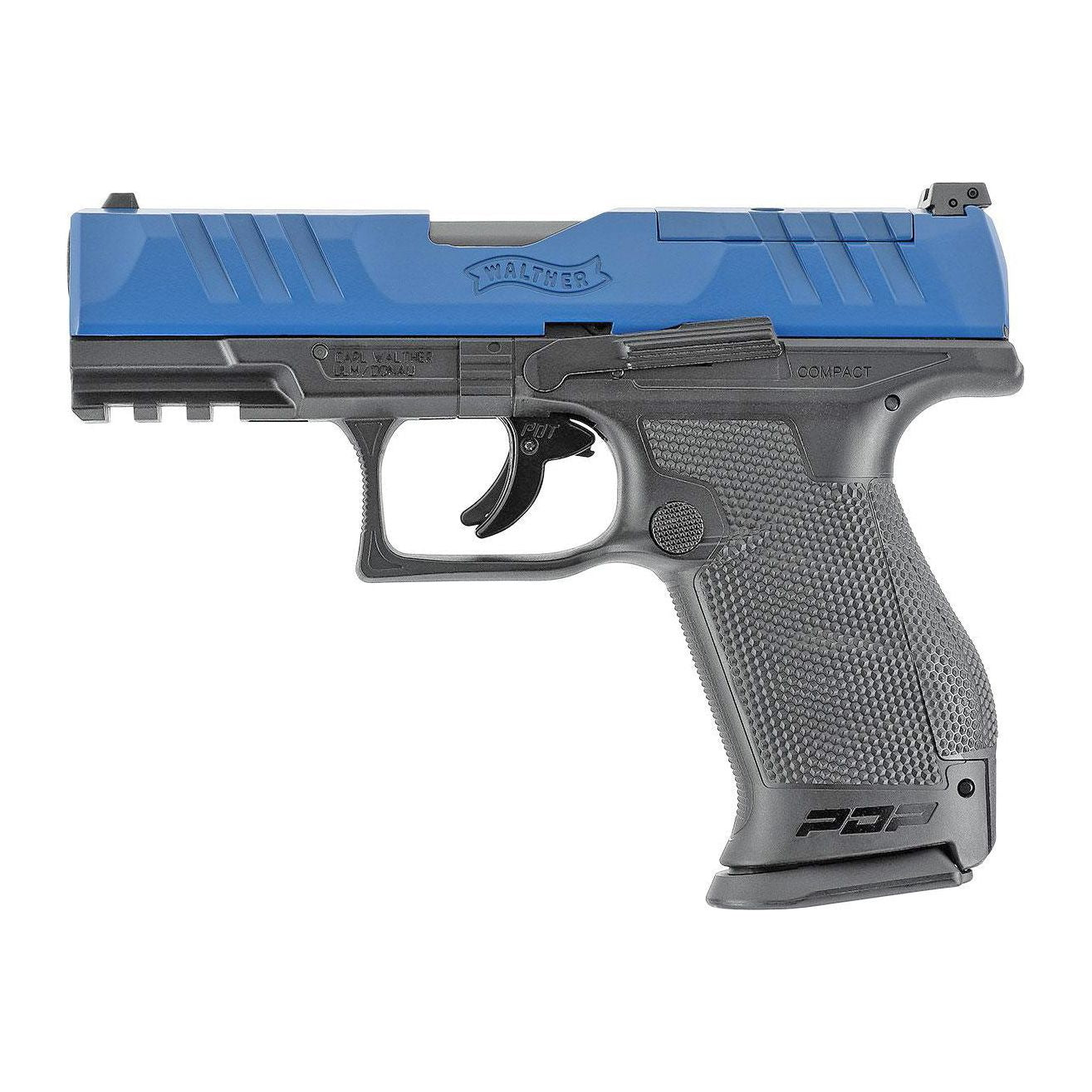 T4E Walther PDP .43 Cal Compact Paintball Pistol w/2 Mags - Blue