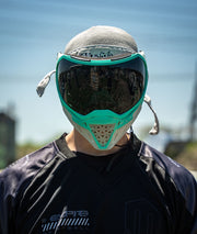 Empire EVS Crystal Clear / Teal w/ SIlver Mirror Fade Lens