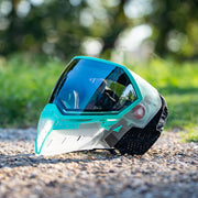 Empire EVS Crystal Clear / Teal w/ SIlver Mirror Fade Lens