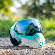 Empire EVS Crystal Clear / Teal w/ SIlver Mirror Fade Lens