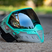 Empire EVS Crystal Clear / Teal w/ SIlver Mirror Fade Lens