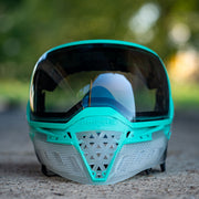 Empire EVS Crystal Clear / Teal w/ SIlver Mirror Fade Lens